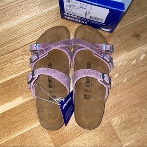 NWT Birkenstock Franca Lavender Blush Slide Sandal 38